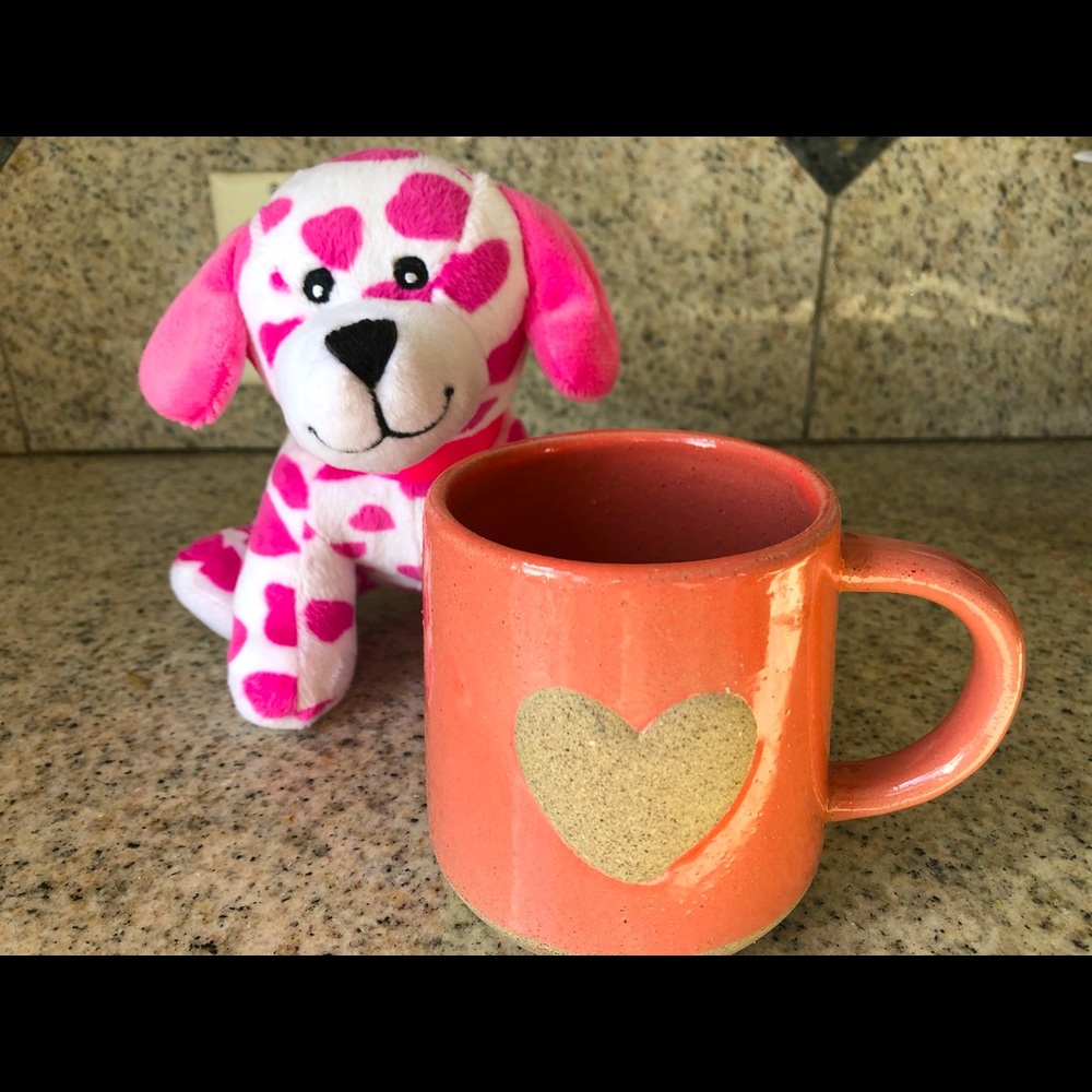 DOG SPOTS and HEART MUG - NEW